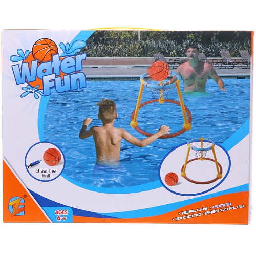 Набор игровой для бассейна ZG270-289 кольцо 45,545,535,5 см, мяч 12 см, насос_5