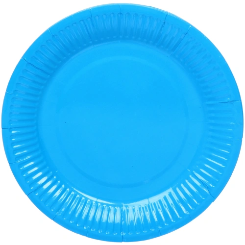 Тарелка бумажная 18 см в наборе 10 шт "Голубой"