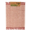 Салфетка на стол 30*45см "Бохо" плетеная, розовая