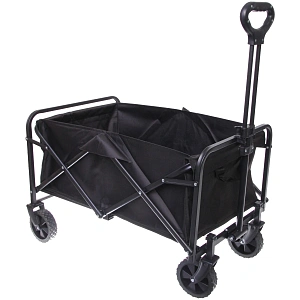 Тележка садовая складная 4 колеса 75*48*49/89см. черная
