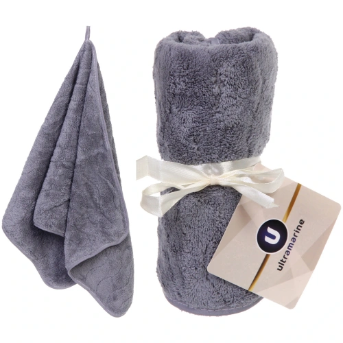 Полотенце кухонное "SOLO", 35*75 см, цвет графит, микрофибра