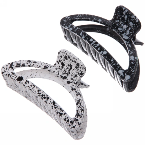 Заколка-краб для волос на блистере "Emily Collection - Samanta", микс 2 цвета, 8.5*5см 