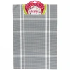 Салфетка на стол 30*45см плетеная, Клетка серая
