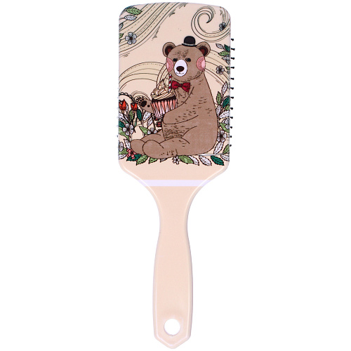 Расческа массажная прямоугольная форма КОЛЛЕКЦИЯ ИМАНИ - ЭСКИЗ, микс 4 дизайна, 247,5см (PVC упаковка)_5