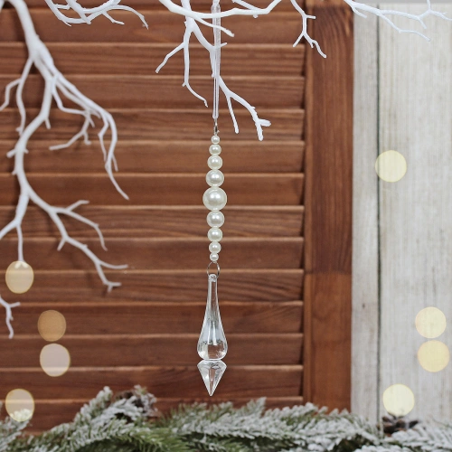 Подвеска "Ледяная ночь" 18 см, Белый