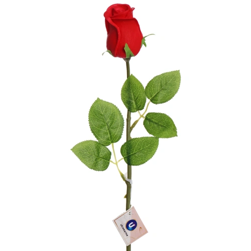 Цветок искусственный "Natur" 45см Роза красная