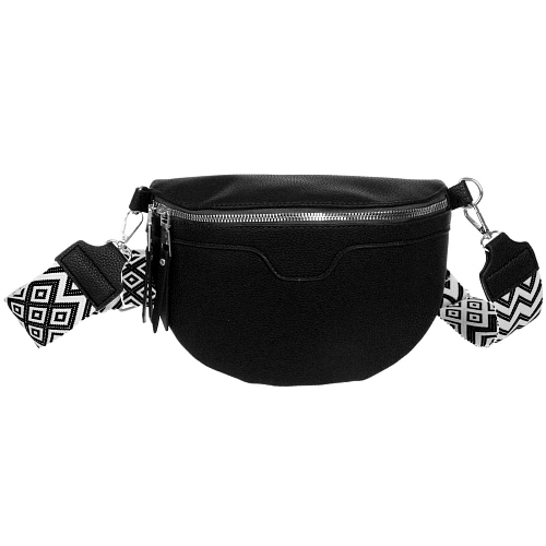 Сумка женская через плечо ИМАНИ, цвет черный, три кармана, 241975см (лейбл Ultramarine)_8