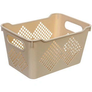 Корзина для хранения универсальная "БИРСТАД", цвет cв.бежевый, 22*15*12см