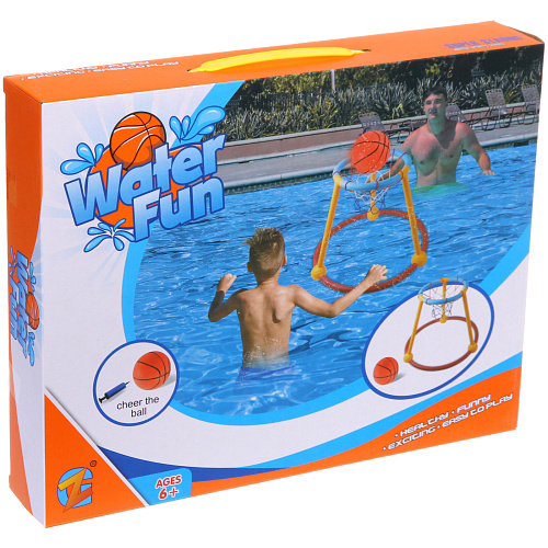 Набор игровой для бассейна ZG270-289 кольцо 45,545,535,5 см, мяч 12 см, насос_4