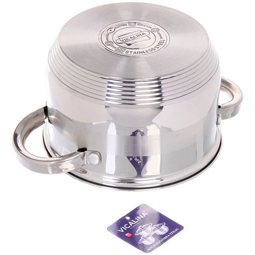 Набор посуды из нержавеющей стали VICALINA 3 предмета (3 кастрюли 1,9л, 2,7л, 3,6л) VL-275_14