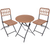 Набор садовой мебели складной "Дачная симфония" DS-R127: стол 60*70 см, 2 стула 54*46*85 см, бежевый