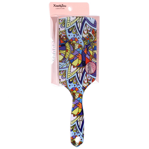 Расческа массажная прямоугольная форма КОЛЛЕКЦИЯ ИМАНИ - МАЛЬТА, микс 4 дизайна, 247,5см (PVC упаковка)_11