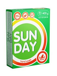 Порошок стиральный SUNDAY ручная стирка универсальный Сонца 400г 