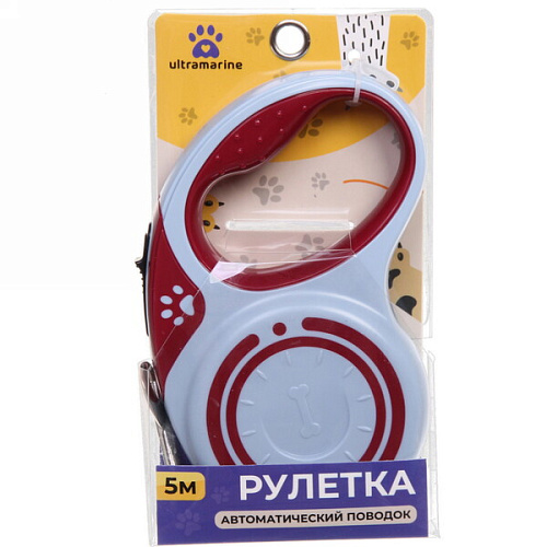 Поводок-рулетка Pet 5м до 15кг цвет голубой Ultramarine_3