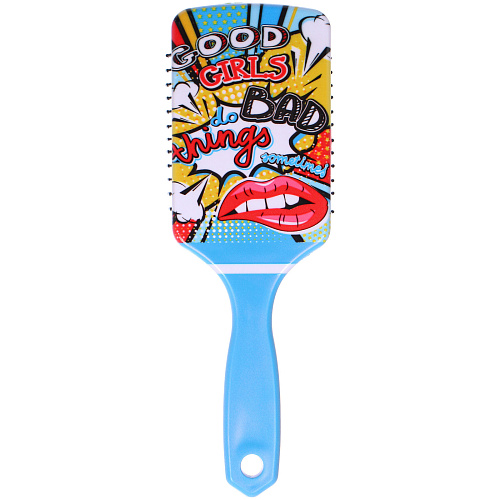 Расческа массажная прямоугольная форма КОЛЛЕКЦИЯ ИМАНИ - САНТЕГА, микс 4 дизайна, 247,5см (PVC упаковка)_6