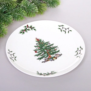 Тарелка керамическая "Ёлочка" 21*1,8см