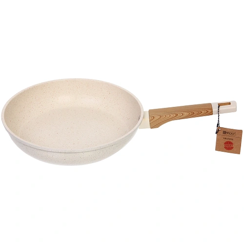 Сковорода BAROLY в наборе 3шт (20см, 24см,28см), индукция, бакелитовая ручка_3