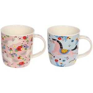 Кружка керамическая 340мл "Сказочные лошадки", микс рисунков