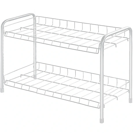 Этажерка для обуви 2 полки 660*280*440 матовый белый ЭТ3/МБ