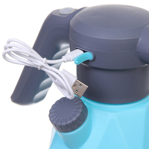 Опрыскиватель аккумуляторный 2л цвет голубой USB QW1A_5