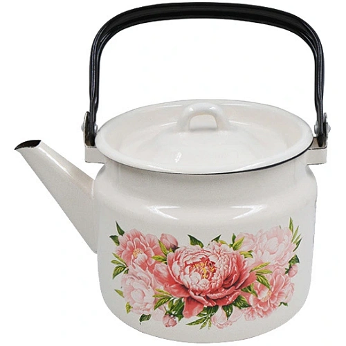 Чайник эмалированный 2л "Букет пионов" С-2710/4